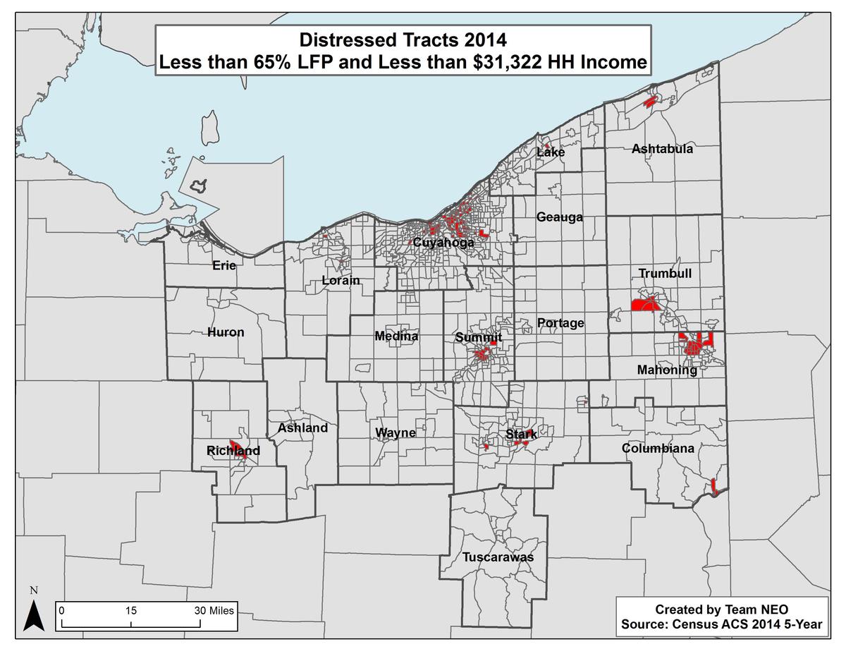 Northeast Ohio Areas of Economic Distress